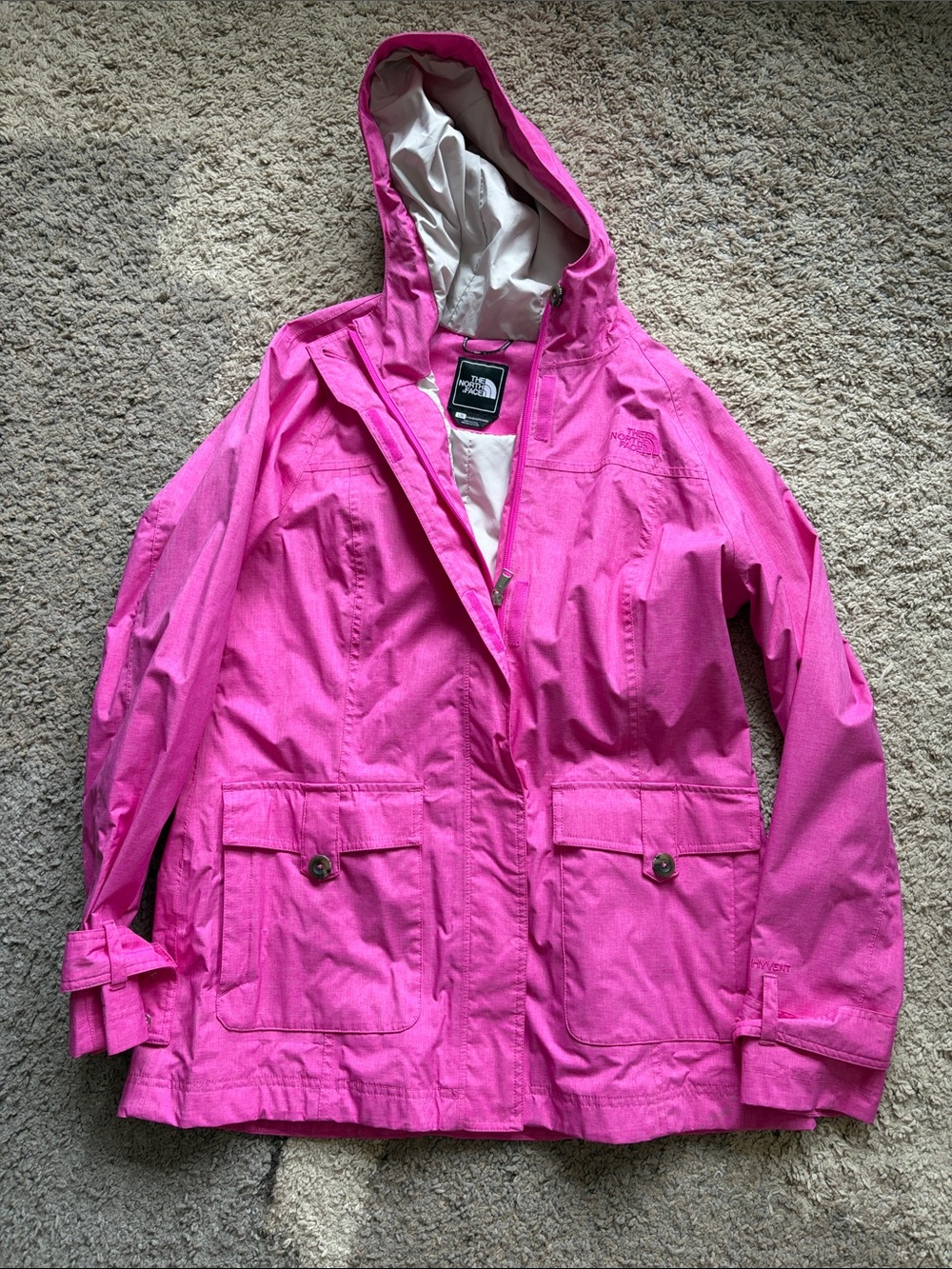 The North Face Bright Pink Hooded Jacket